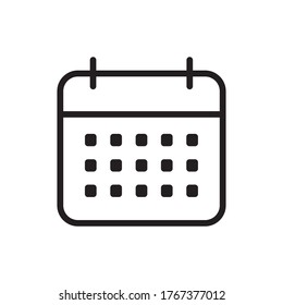 Calendar icon vector. Event sign