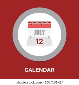 calendar icon, vector calendar icon, event symbol
