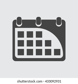 Calendar Icon vector flat