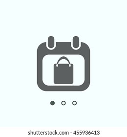 Calendar icon, vector, icon flat