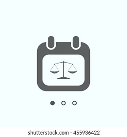 Calendar icon, vector, icon flat