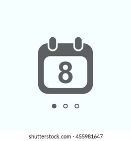 Calendar Icon, vector, icon flat