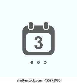 Calendar Icon, vector, icon flat
