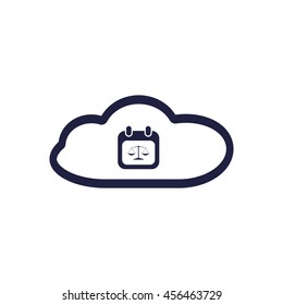 Calendar icon, vector, icon flat