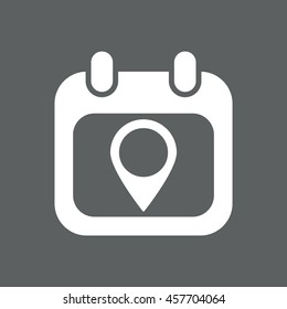 Calendar icon, vector, icon flat