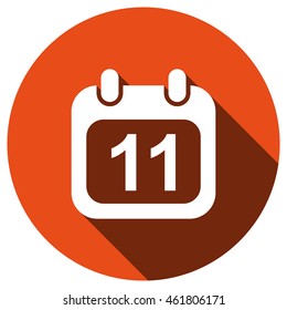Calendar Icon, vector, icon flat