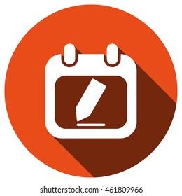 Calendar icon, vector, icon flat