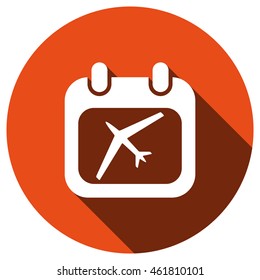 Calendar icon, vector, icon flat