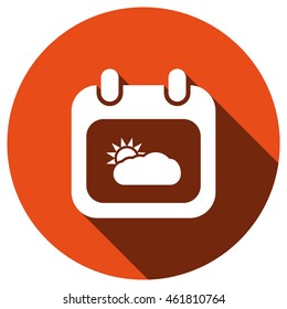 Calendar icon, vector, icon flat