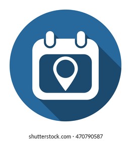Calendar icon, vector, icon flat