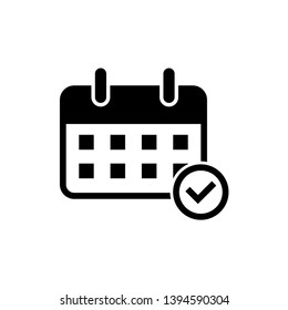 calendar icon vector flat design