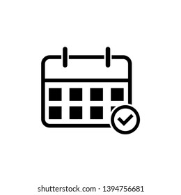 calendar icon vector flat design