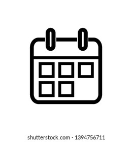 calendar icon vector flat design