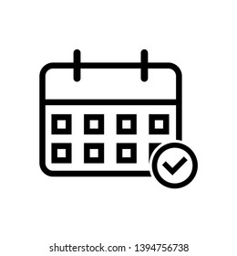 calendar icon vector flat design