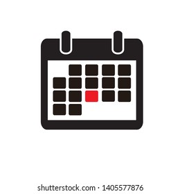 Calendar Icon Vector Flat Design