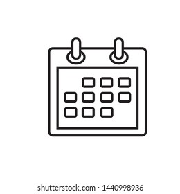 calendar icon vector, flat design best vector icon