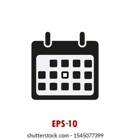 calendar icon vector flat design