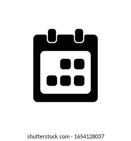 icono de calendario vector, diseño plano mejor icono vector