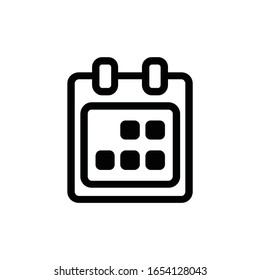calendar icon vector, flat design best vector icon