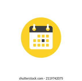Calendar icon. Vector icon. Flat design