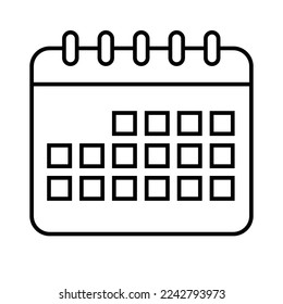 Calendar icon vector, flat design best vector icon. Calender symbol. 