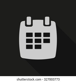 Calendar icon, vector. Flat design style