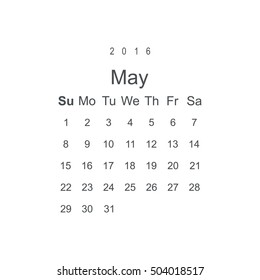Calendar Icon Vector flat design style