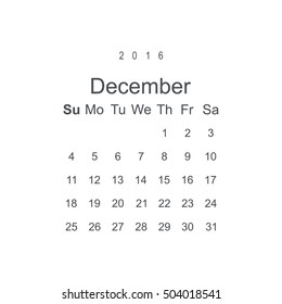 Calendar Icon Vector flat design style