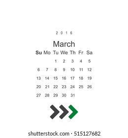 Calendar Icon Vector flat design style