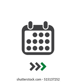 Calendar Icon Vector flat design style