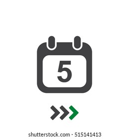 Calendar Icon Vector flat design style