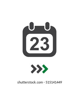 Calendar Icon Vector flat design style