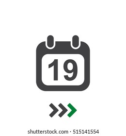 Calendar Icon Vector flat design style