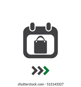 Calendar Icon Vector flat design style