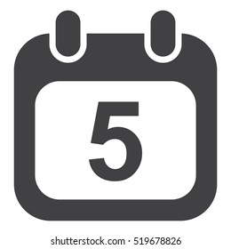 Calendar Icon Vector flat design style