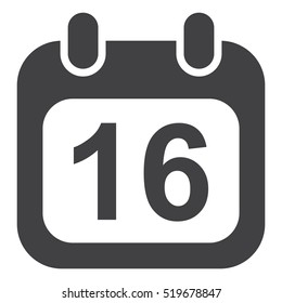Calendar Icon Vector flat design style