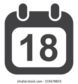 Calendar Icon Vector flat design style