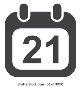 Calendar Icon Vector flat design style