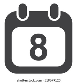Calendar Icon Vector flat design style
