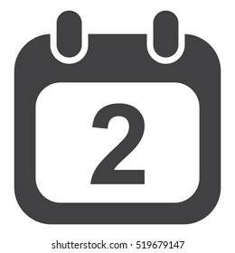 Calendar Icon Vector flat design style