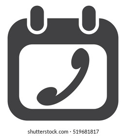 Calendar Icon Vector flat design style