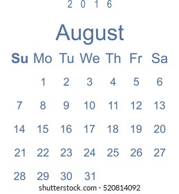 Calendar Icon Vector flat design style