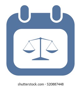 Calendar Icon Vector flat design style