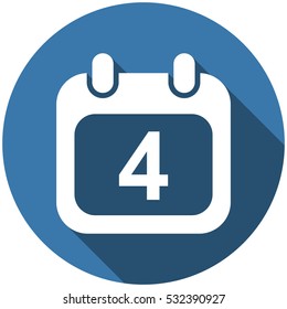 Calendar Icon Vector flat design style