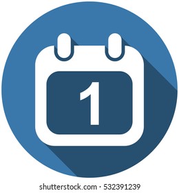 Calendar Icon Vector flat design style