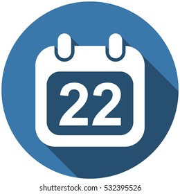Calendar Icon Vector flat design style