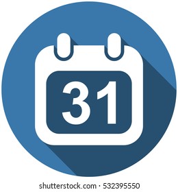 Calendar Icon Vector flat design style