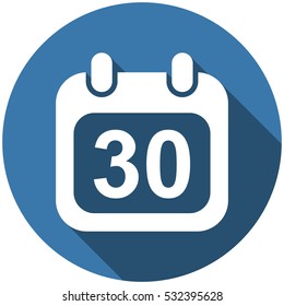 Calendar Icon Vector flat design style