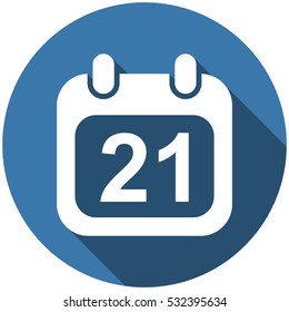 Calendar Icon Vector flat design style