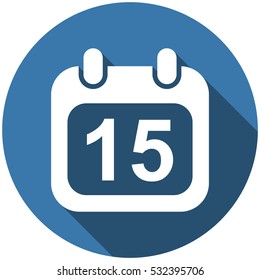 Calendar Icon Vector flat design style